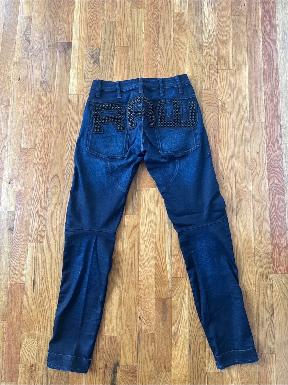 G-Star Raw Skinny Jeans - Black with Studded Back Logo